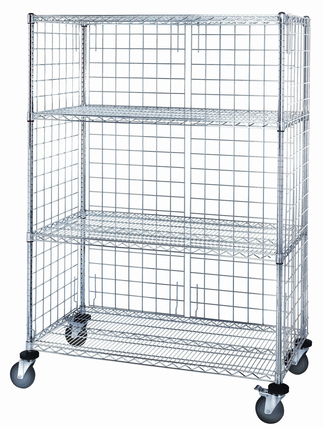 21" Deep x 42" Wide 5 Tier 3 Sided Wire Shelf Truck