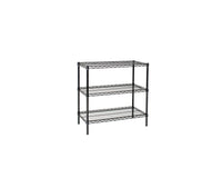 3 Tier Black Starter Shelving Unit