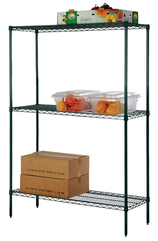 21" Deep x 72" Wide x 54" High 3 Tier Starter Shelving Unit
