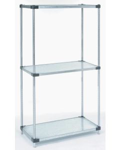 3 Tier Solid Galvanized Shelving Unit