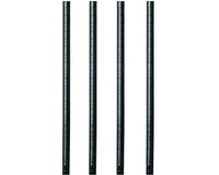 Wire Shelving Poles 4-Pack - Black