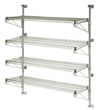 Chrome Adjustable Wall Mount Shelving