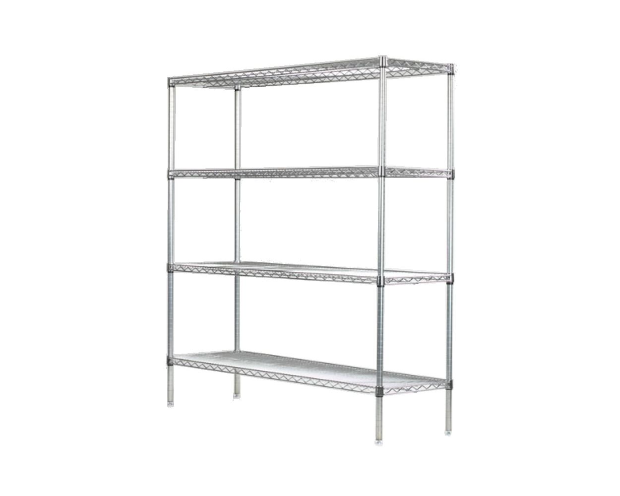 18" Deep x 42" Wide x 96" High 4 Tier Starter Shelving Unit