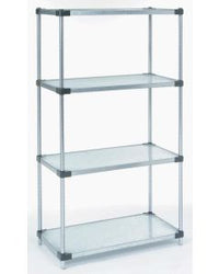 4 Tier Solid Galvanized Shelving Unit