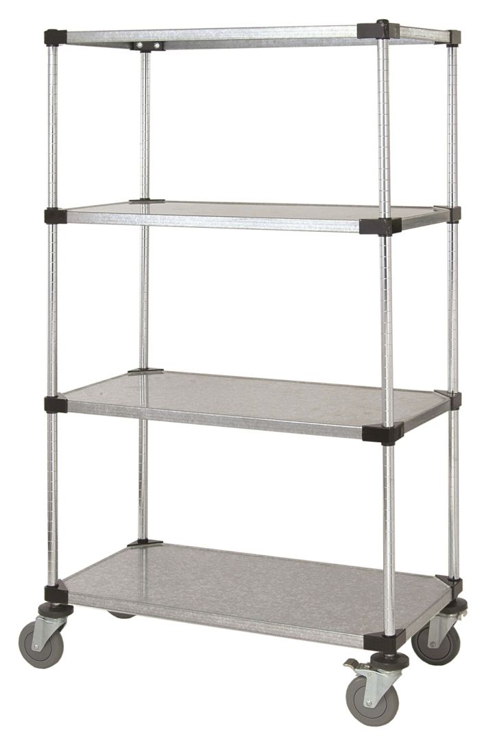 3 Tier Solid Galvanized Shelf Truck