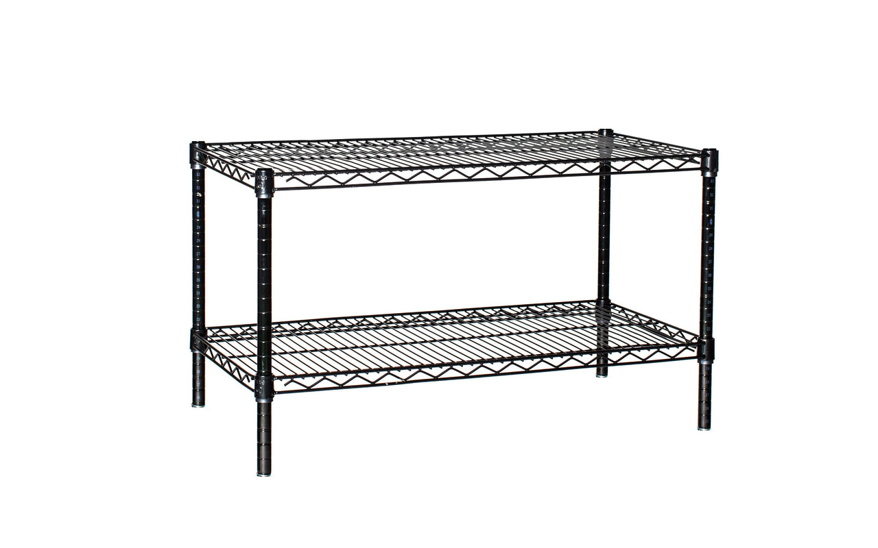 30" Deep x 42" Wide x 14" High 2 Tier Starter Shelving Unit