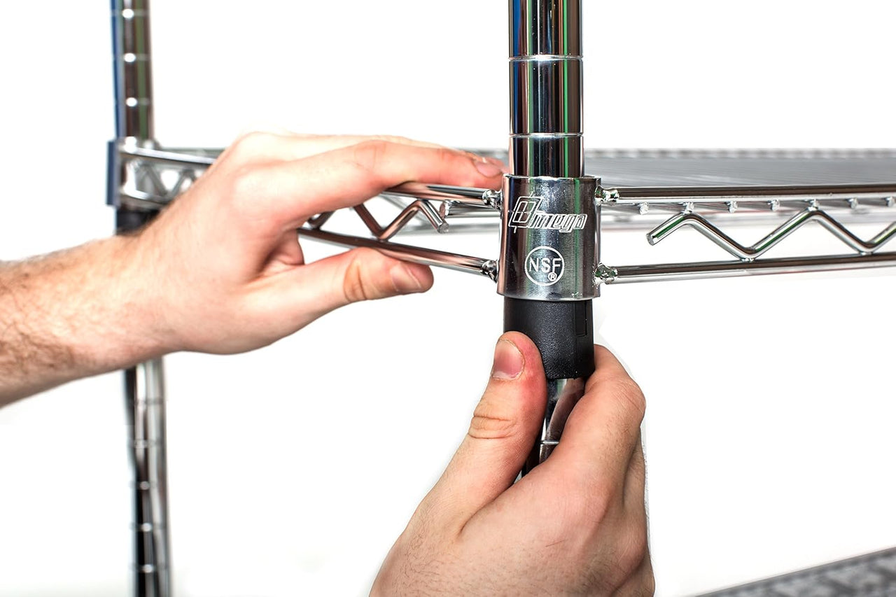 18" Deep x 54" Wide 6 Tier Stainless Steel Wire Shelf Truck