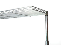 Deluxe Chrome Bakers Rack with Walnut Butcher Block