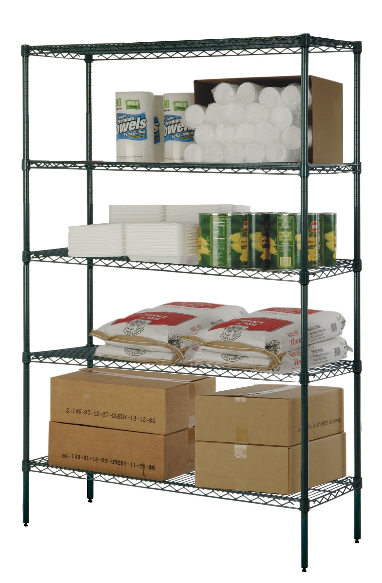21" Deep x 48" Wide x 96" High 5 Tier Starter Shelving Unit