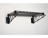 Black Fixed Wall Mount Shelving Kit