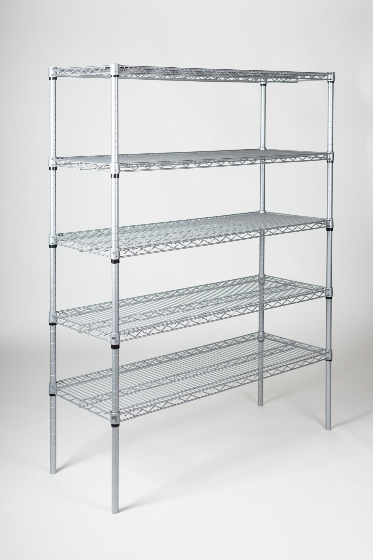 12" Deep x 24" Wide 5 Tier Gray Wire Starter Unit