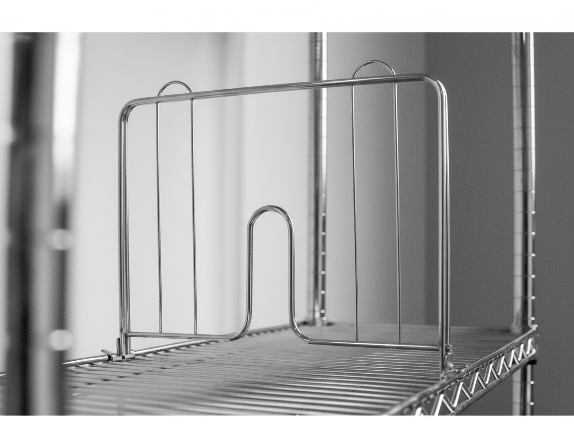 Gray Wire Shelf Divider