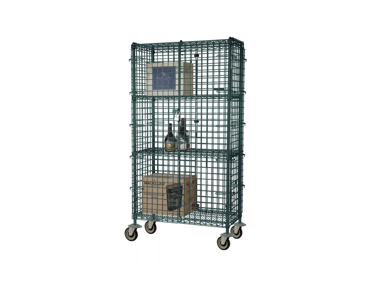 21" Deep x 36" Wide Freezer Mobile Wire Security Cage