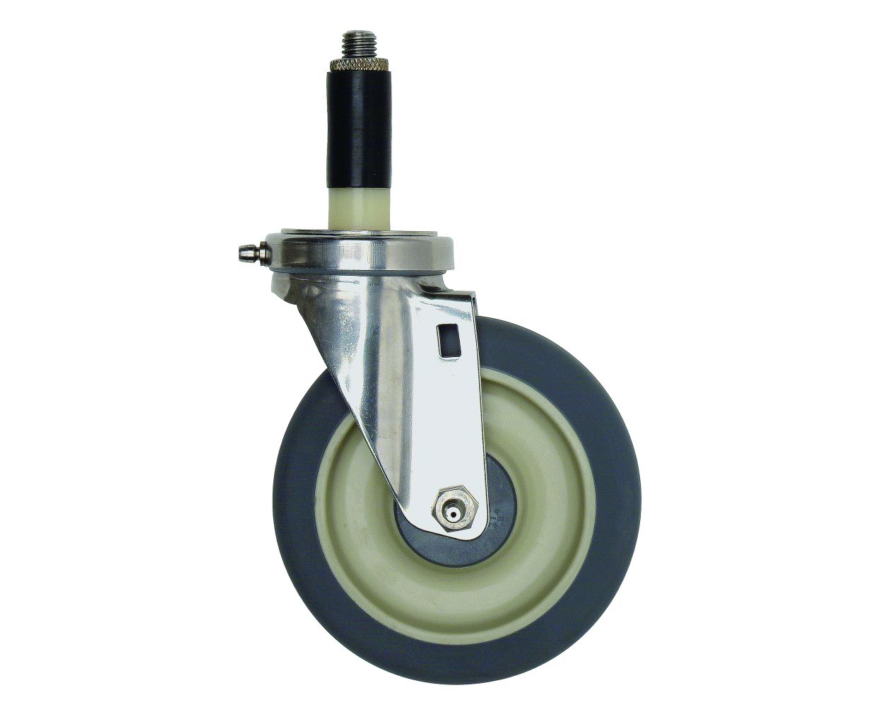 4 Pack of 5" Stainless Steel Polyurethane Swivel 1200 lb Capacity