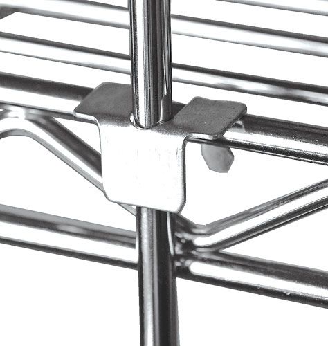 24" Deep x 30" Wide 5 Tier 3 Sided Wire Shelf Truck with Rods