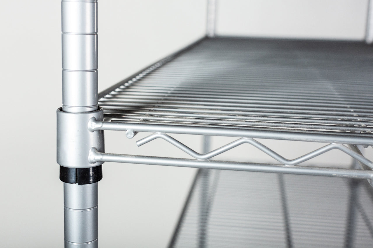 18" Deep x 60" Wide 5 Tier Chrome Wire Starter Unit