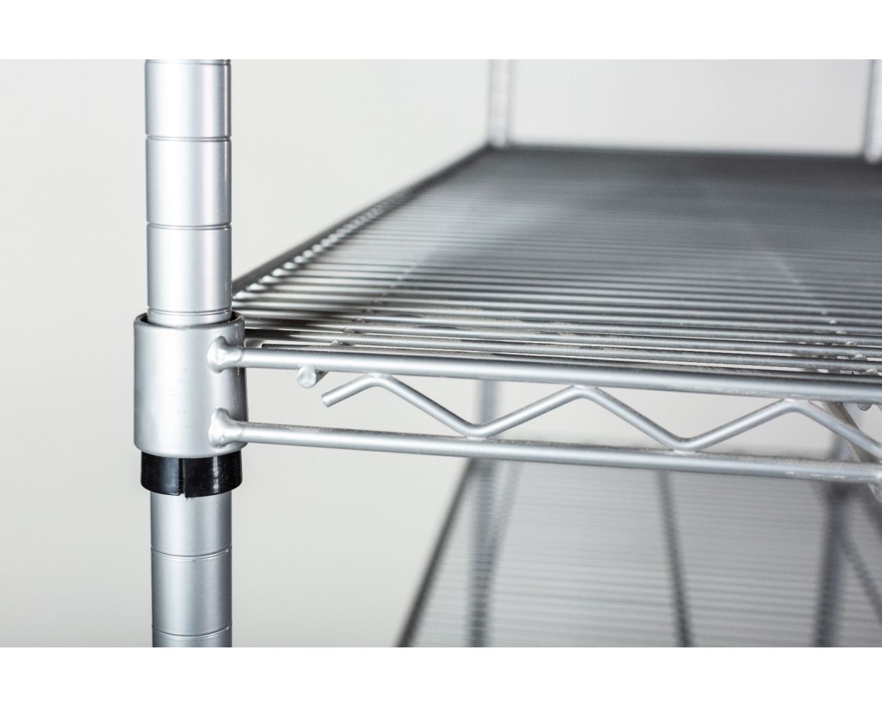 30" Deep x 30" Wide 2 Tier Gray Wire Starter Unit